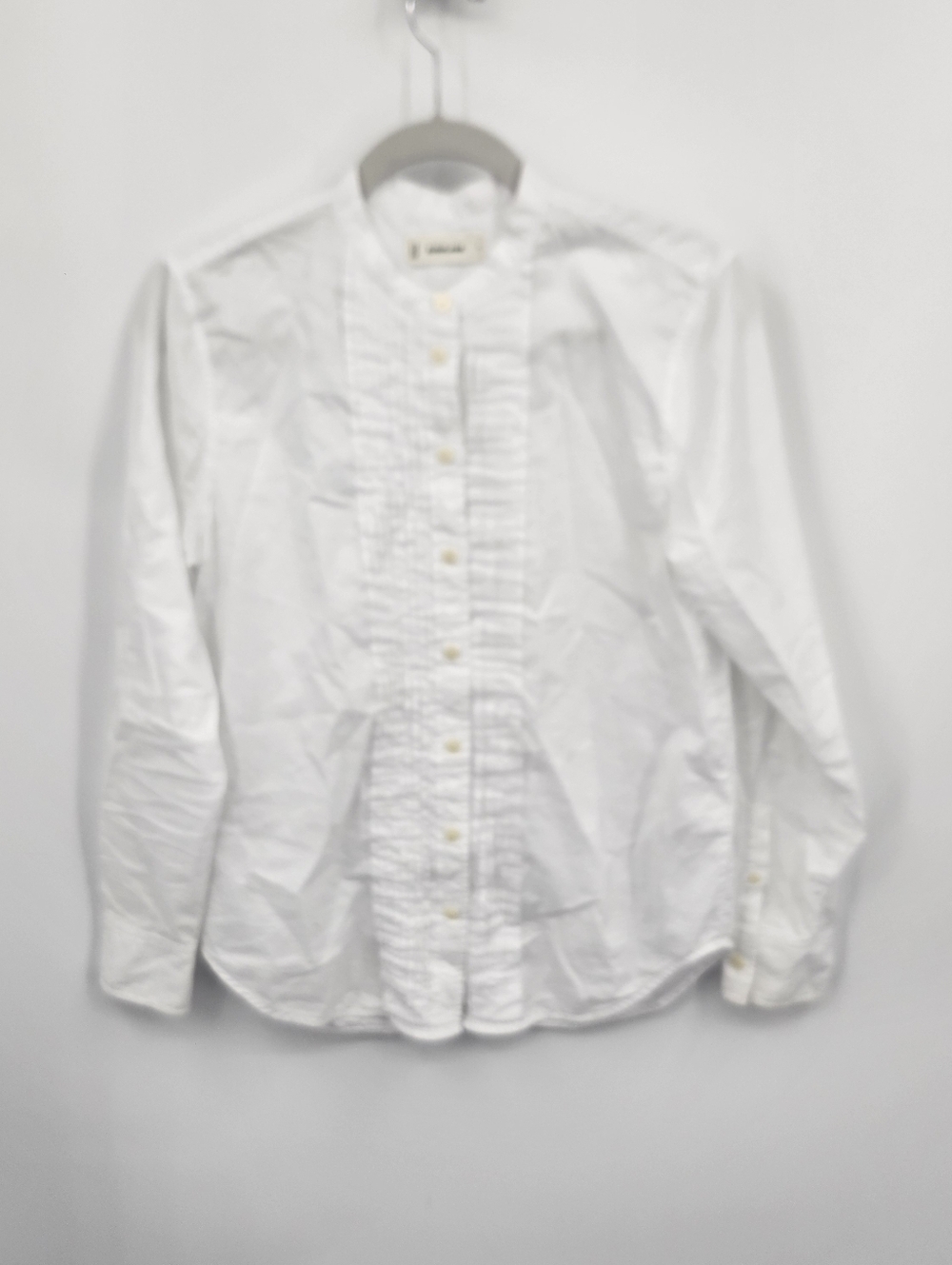 Everlane‎ White Button Down Pintuck Shirt Sz 2